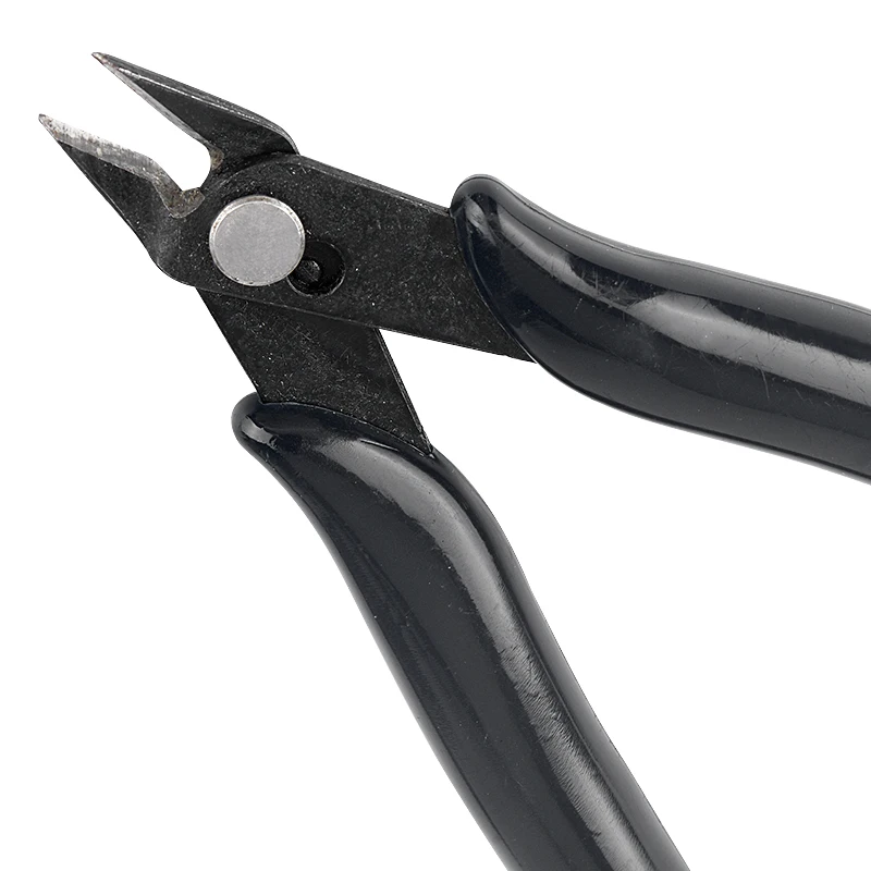 JCD Electrical Wire Cable Cutters Cutting Side Snips Flush Pliers Nipper Anti-slip Rubber Mini Diagonal black Pliers Hand Tools