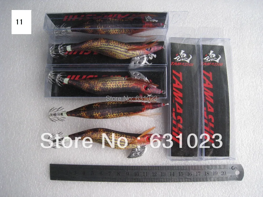 MR OCTOPUS 10pcs fishing lure squid jig.squid hook 3.5# 13.5cm 21g 11#. | Fishing Lures - Цена: 1487.69