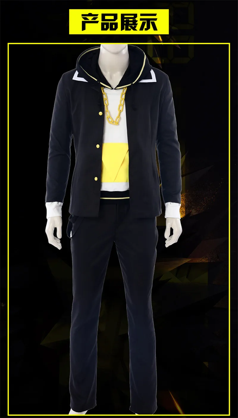 Kagamine Len costume Аниме! Vocaloid Kagamine Rin/Len Rettou Joutou тема песня для 10-летия красивая форма Косплей Костюм - Color: Kagamine Len costume