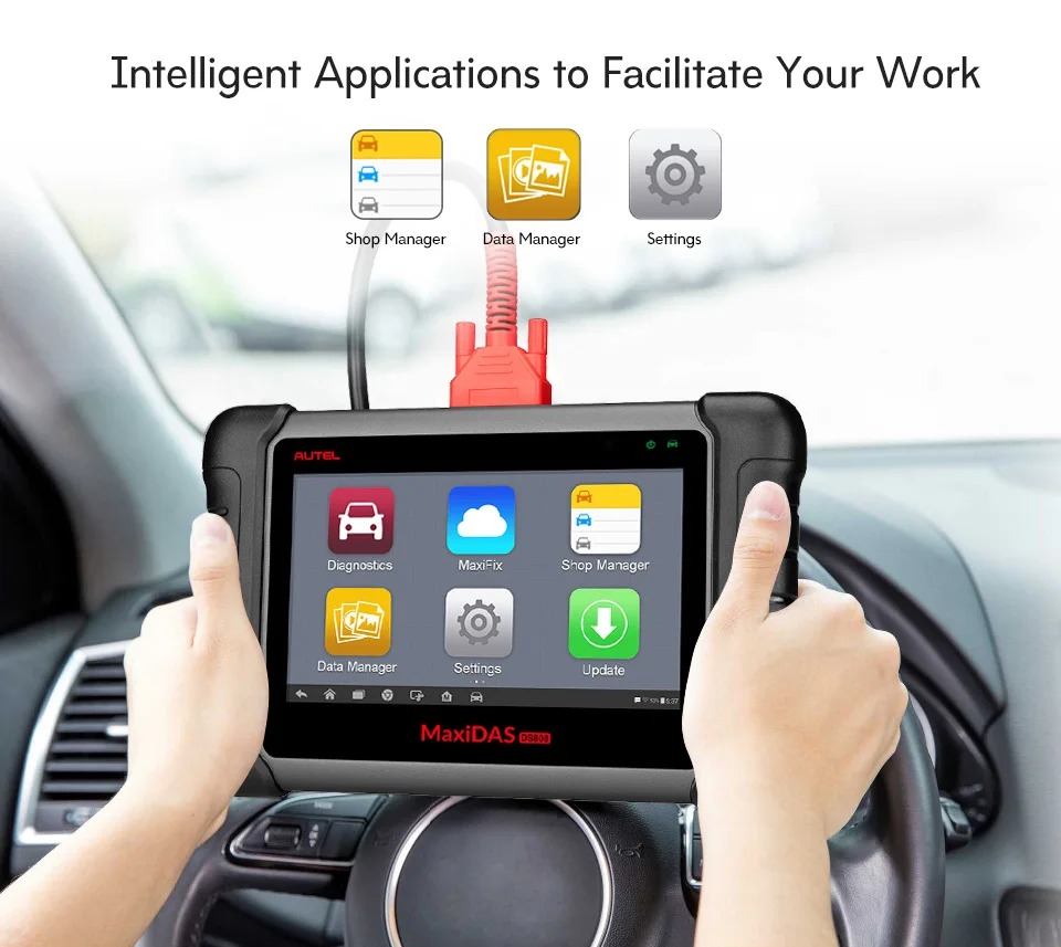 Autel MaxiDAS DS808 OBD2 сканер машина полная система автомобильный диагностический инструмент с ключом программирования следующего поколения DS708