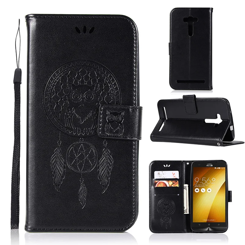 Чехол-портмоне для Asus ZE500KL из искусственной кожи Etui, чехол-кошелек для Asus Zenfone 2 Laser ZE500KL, чехол-книжка Fundas