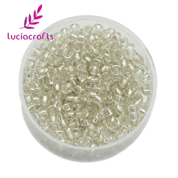 1 color White Lucia ремесла 2 мм стекло семян стекляруса Трубки Бисер для одежды 1000 шт./лот E0807 - Цвет: 1 color White