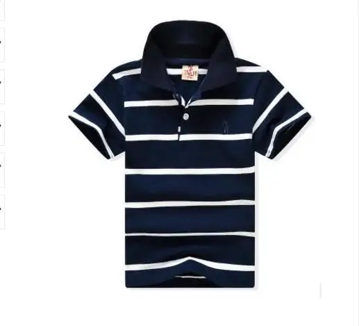 black 2-11Yrs Baby Boys T shirts Boy Kid Stripe Top Tees Shorts Sleeve Children Clothing Summer Boys Cotton T shirts Boys Clothes - Цвет: black