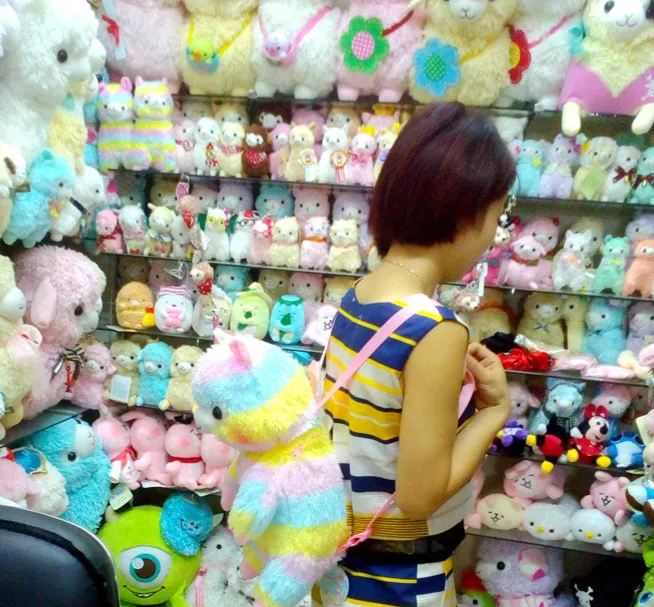 Радуга плюшевая Alpacasso Рюкзак Мягкая кукла плечи мешок день рождения