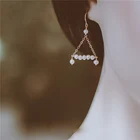 Жемчужные серьги золотые полные ювелирные изделия винтажные очаровательные серьги ручной работы минималистичные серьги для женщин