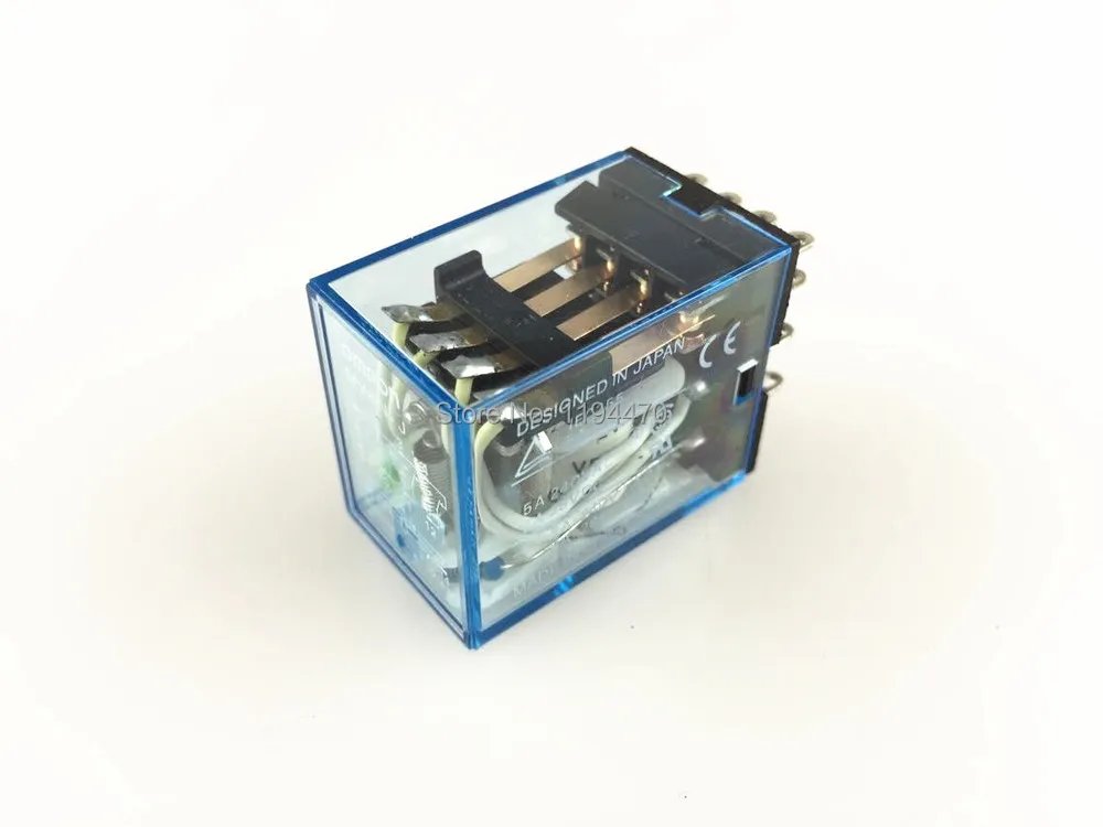 10 шт./лот реле питания MY4NJ 24V DC катушка миниатюрное 4NO 4NC 14 контактов 5A 240VAC MY4N-J HH54P |