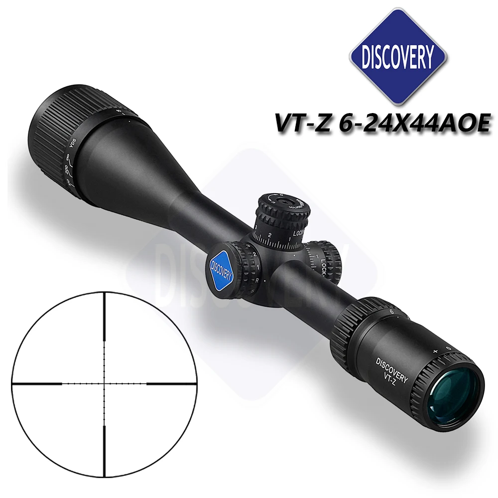 Дискавери VT-Z 6-24x44 AOE охотничий прицел с Mil Dot сетка поставляется с свободный прицел кольца