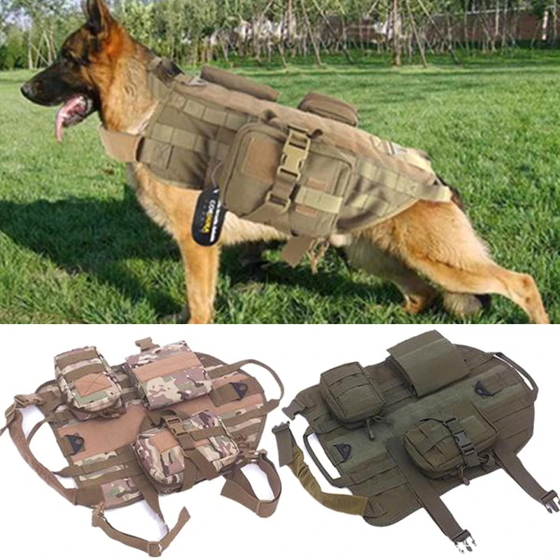 Аксессуары для крупных собак «Охотничья боевая куртка» для использования на открытом воздухе, тактическая одежда армии, грудной жилет для тренировок.
