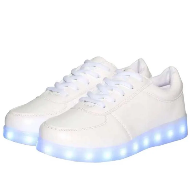 Led luminous Shoes For Boys girls Fashion Light Up Casual kids Outdoor new simulation sole Glowing children sneaker | Детская одежда и