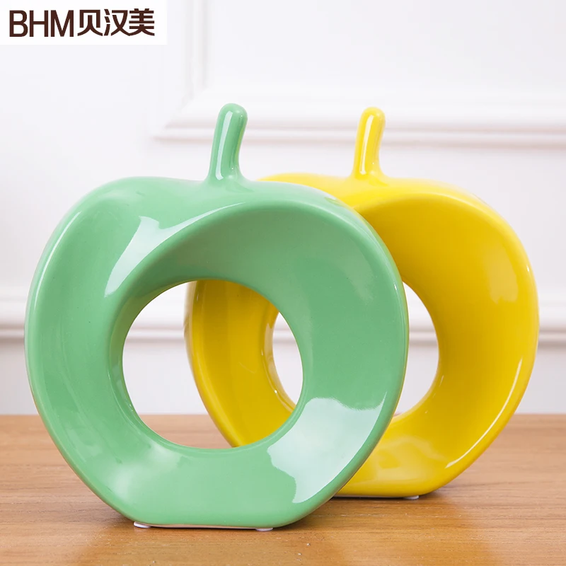 Керамические apple home decor ремесел украшения комнаты керамические милые фарфоровые