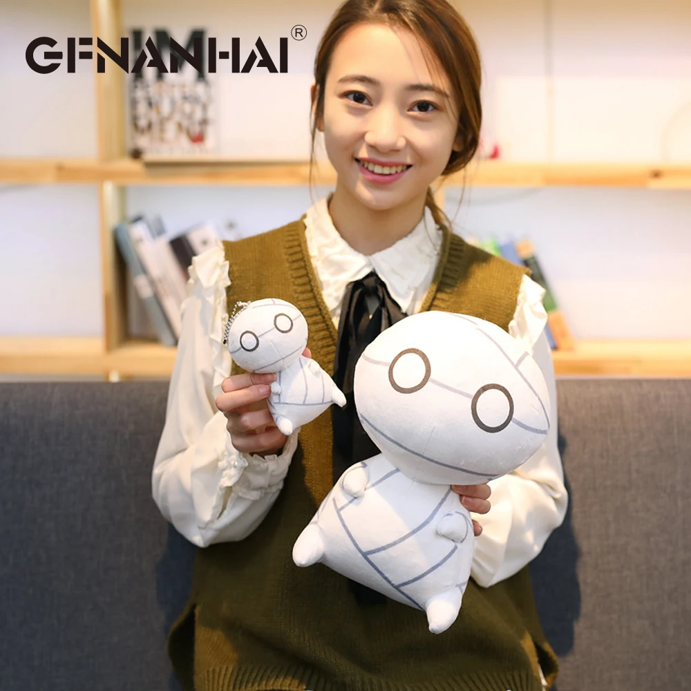 1 шт. 12 см Kawaii Big Eyes Mini Mummy плюшевый брелок игрушка мягкое аниме как держать мумию