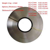 1kgroll thickness 0 1mm 0 2mm 0 15mm 0 12mm nickel plated steel strap strip sheets 18650 battery spot welding