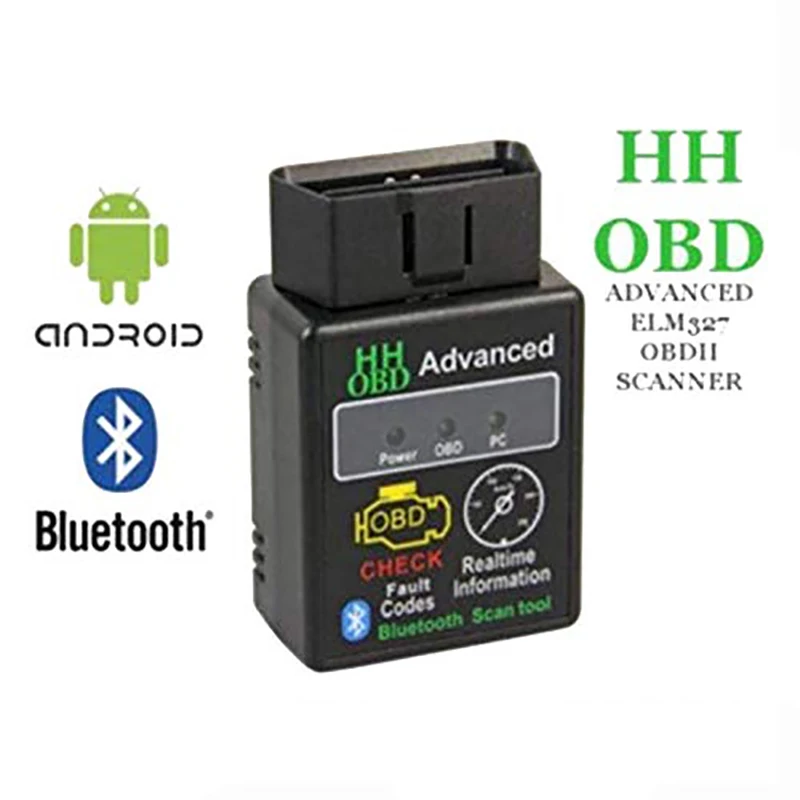 Мини ELM327 V2.1 Bluetooth HH OBD Advanced OBDII OBD2 ELM 327 Автомобильный диагностический сканер кода