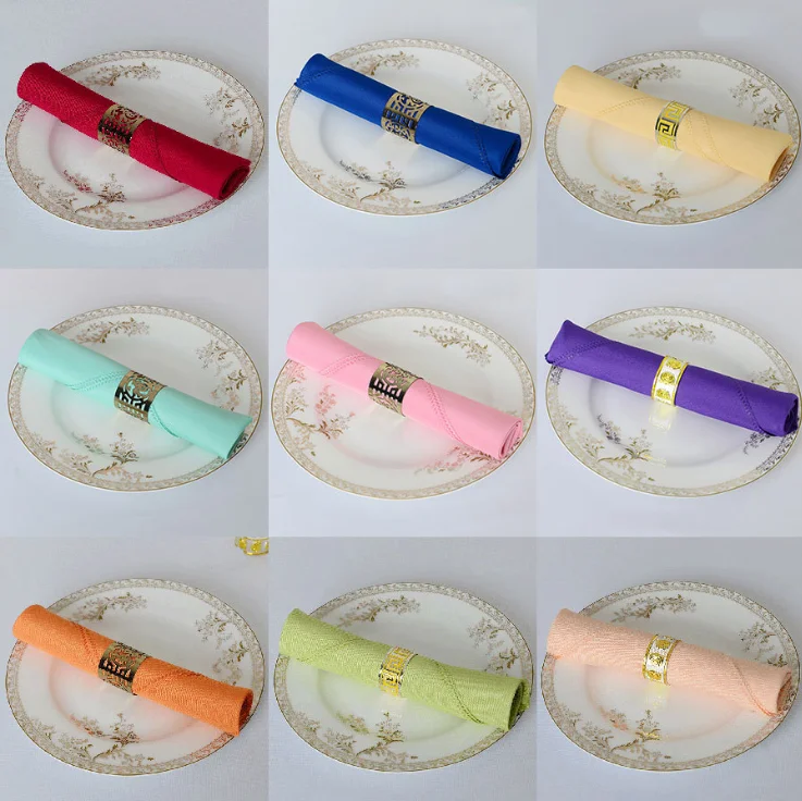 18 цветов Настольная салфетка простая полиэфирная для свадебного отеля и