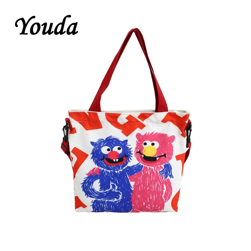 Youda новые сумки мессенджеры Женская Студенческая школьная стильная Холщовая