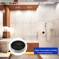 lcd touch thermostat temperature controller panel digital thermostatic shower mixer faucet panel thermostatic bath mixer conrtol