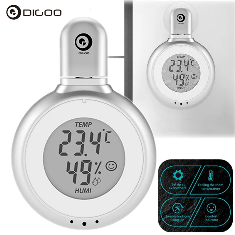 Digoo DG TB10 ЖК цифровой ванной гигрометр термометр водонепроницаемый датчик