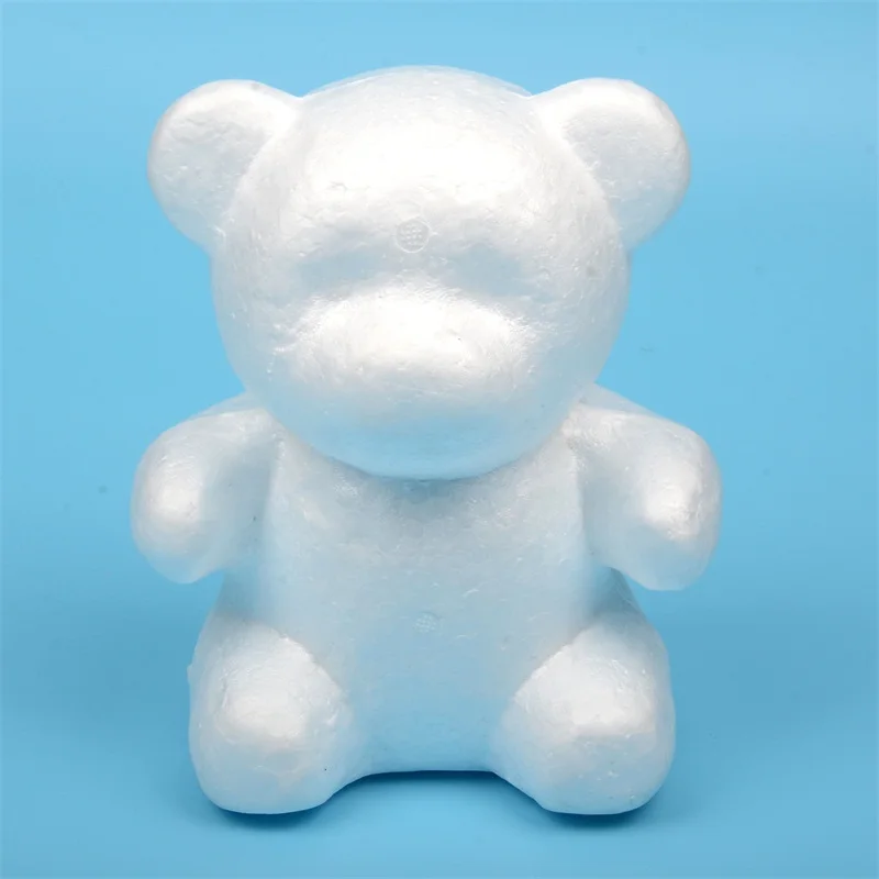 20cm 4 размера, пенополистирол, пенопласт, шар, розовый медведь, белый, для рукоделия, для украшения вечеринки, свадьбы, Нового года, Дня Святого Валентина, подарок - Цвет: 20cm
