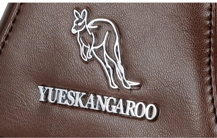 Бренд YUES KANGAROO мужская сумка через плечо из искусственной кожи Противоугонный слинг нагрудный пакет магнитная застежка сумки через плечо повседневные мужские нагрудные сумки