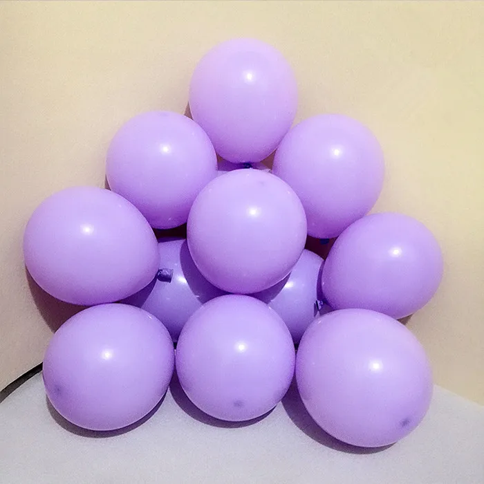 Macaron D11 Purple 10 шт. 12 дюймов 5 дюймов Макарон черные воздушные шары с днем рождения латексные шары, гелий украшения Свадебный фестиваль Balon вечерние принадлежности - Цвет: Macaron D11 Purple