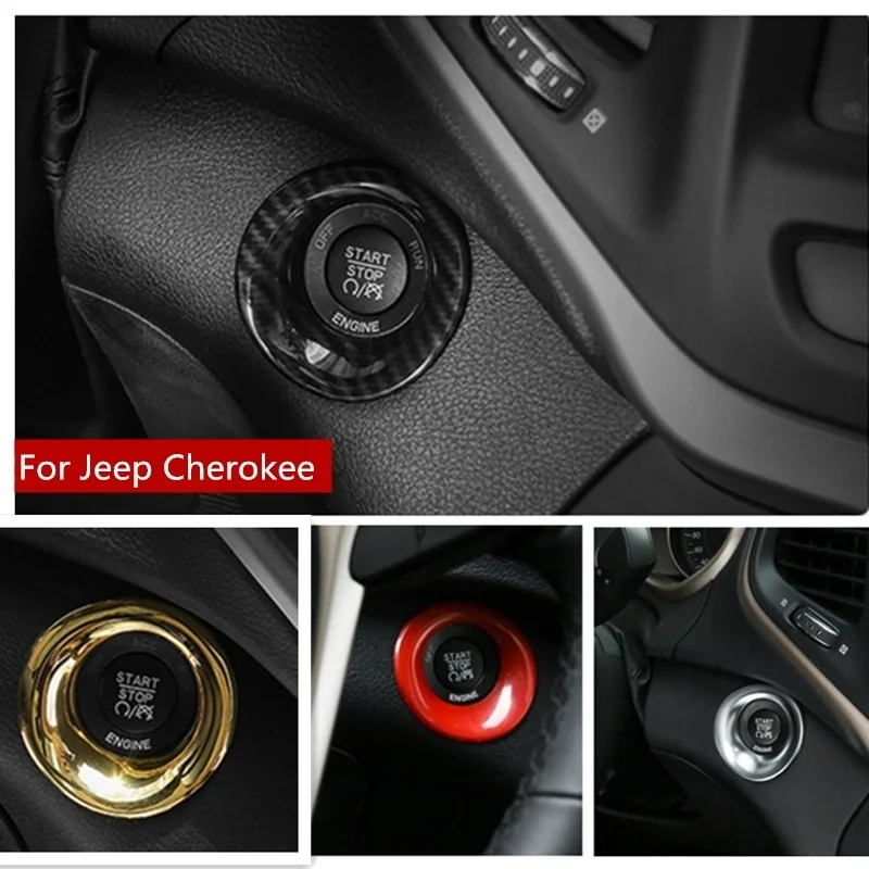 Автомобильный двигатель старт/стоп зажигания Крышка кольцо для Jeep Cherokee 2014 2016