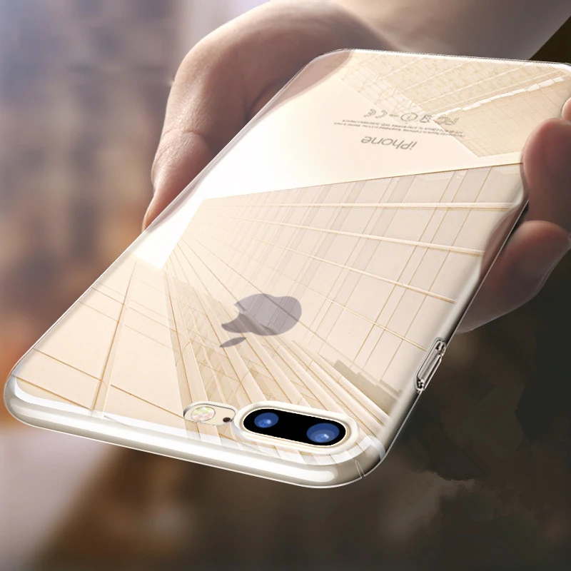 Прозрачный мягкий ТПУ чехол для iPhone 5 5S SE 6 6S 7 8 Plus X iX 10 Чехол Ультра тонкий