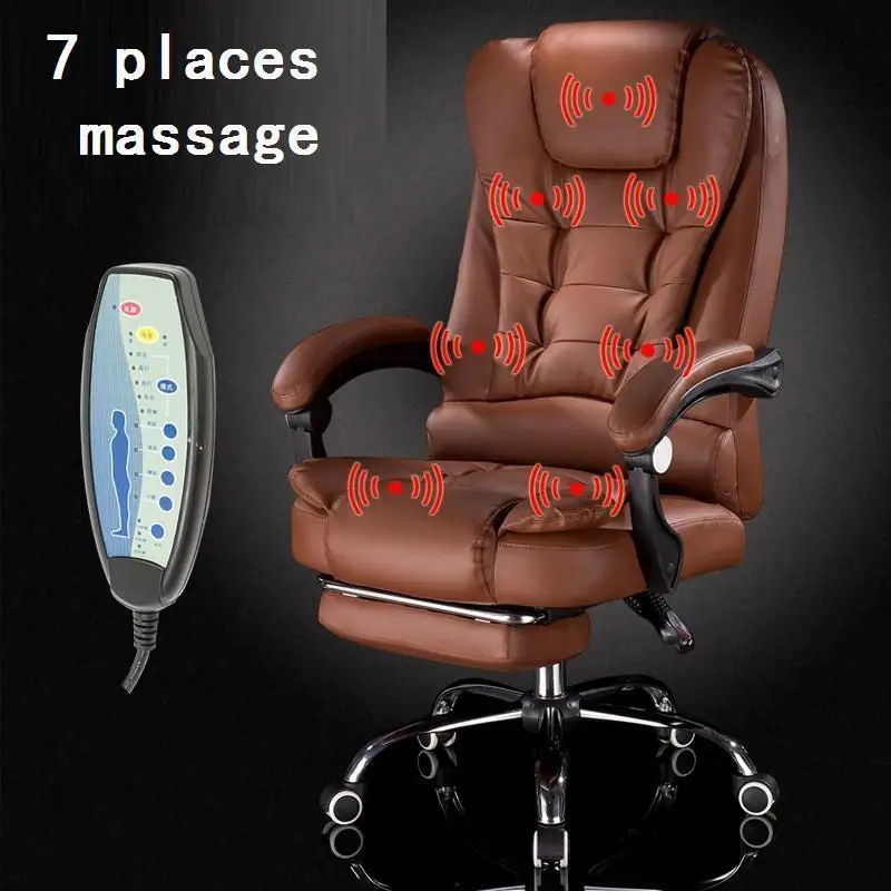 Oficina boss футболка Stoel Chaise De Bureau Ordinateur Sedia Ufficio кожа Silla Cadeira Poltrona игровое массажное кресло для офиса - Цвет: Version H