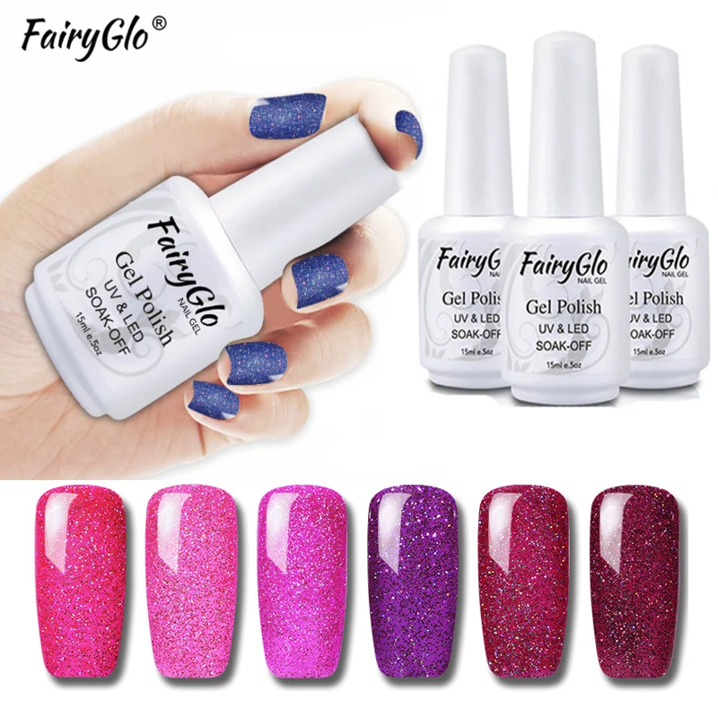 Блестящий лак для ногтей УФ и светодиодной лампы 15 мл с эффектом стемпинга