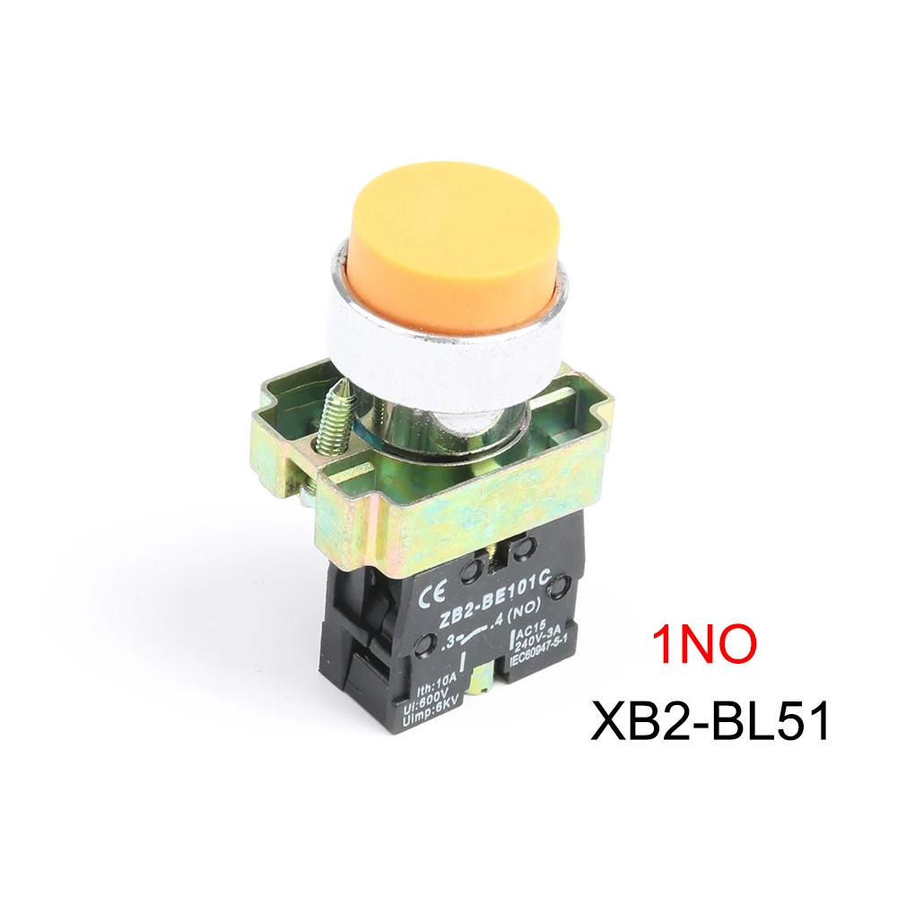 Мгновенный самосброс Φ BL42 BL51 1NO/1NC однокнопочный фонарь с двумя кнопками|push button