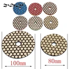 Шлифовальный диск ZtDpLsd, полировальный диск 80 мм, 100 мм, с алмазной влажной гибкой подушкой, мрамор, камень, керамическая плитка, отделка стекла, 1 шт.