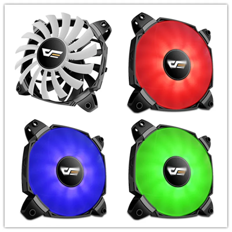 Aigo zr12 icy двойной вентилятор с лопастями turbo boost PWM 4pin 120 мм настольный ПК Компьютер охлаждающий охладитель воды бесшумный чехол вентилятор