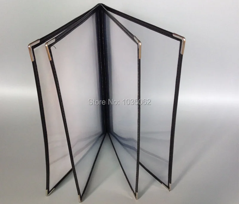 4 листа панель A4 прозрачная крышка меню 8 видов черные красные белые рамки|menu