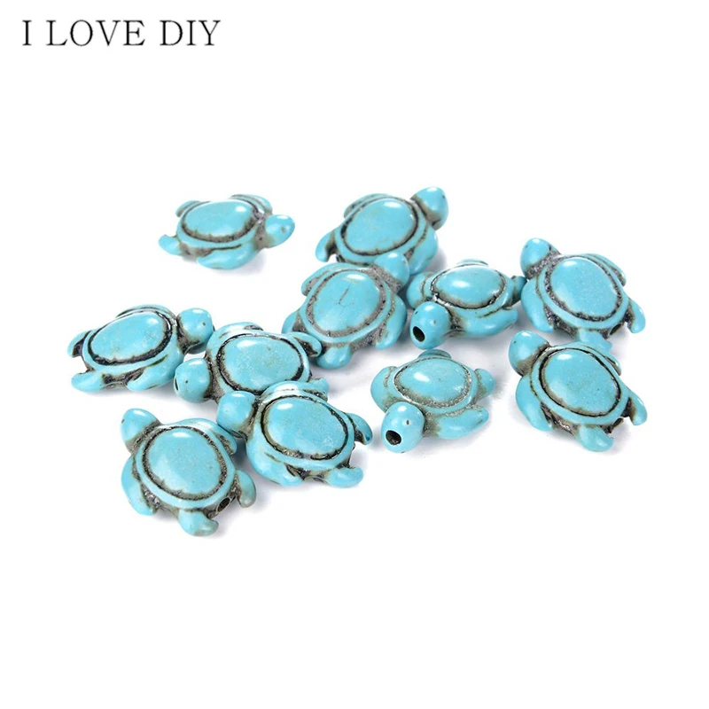 Approx.23 шт A Strand Белый Howlite вырезанная черепаха разделительные бусины для DIY