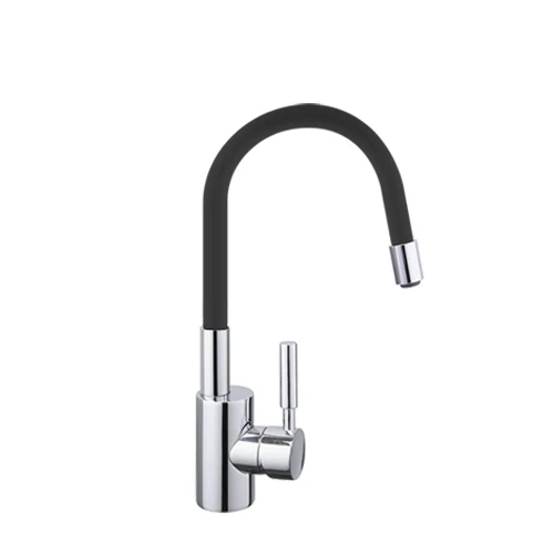 FRAP кухонный кран 7 Цветов Силикагель hosepipe кухонный кран для раковины Смеситель для воды гибкий кран для холодной и горячей воды для кухни - Цвет: Черный