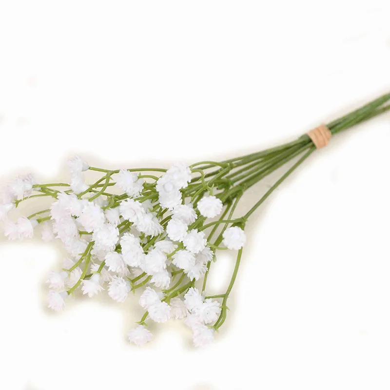 Один пластиковый букет ПУ моделирование Gypsophila Свадебные букеты Искусственные цветы искусственные растения