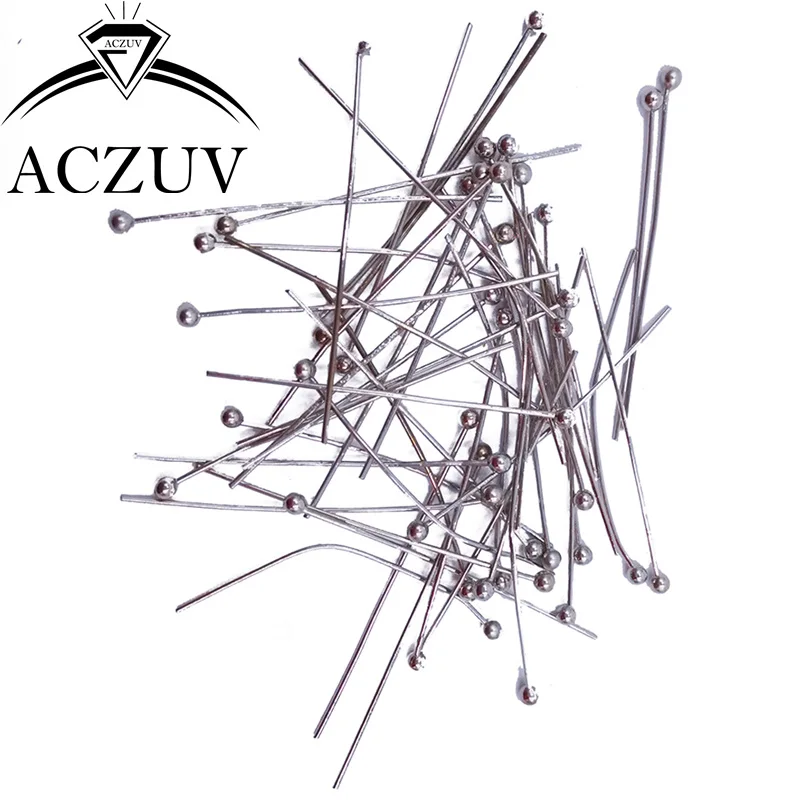 2000 шт. серебряные золотые античные бронзовые медные булавки с черным родиевым