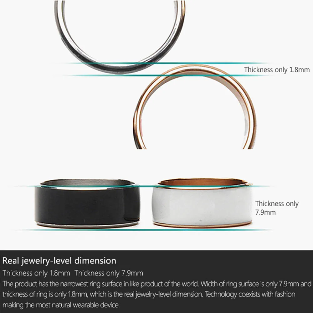 Jakcom R3F носимые устройства NFC смарт Кольцо Anillos белый черный носить для samsung Xiaomi sony LG IOS Android Окно NFC телефон