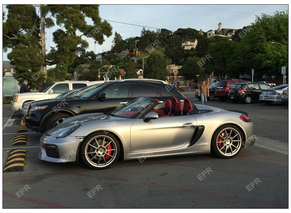 Для Porsche 981 Boxster(2013-) вентиляционные отверстия из углеродного волокна для автоматической настройки для Boxster 981 Carbon GT Air Tntake(GT 4 Letter