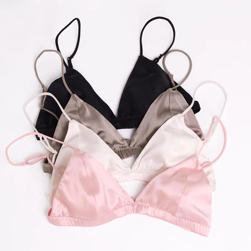 88% шелк без стального кольца супер тонкий бюстгальтер шелкопряд дышащая тонкая