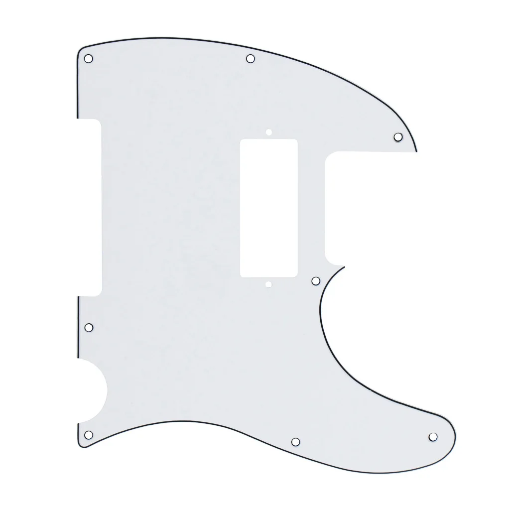 Белый 3Ply Pickguard Tele MINI Humbucker Накладка для защиты деки с винтами Guitar|humbucker pickguard|mini