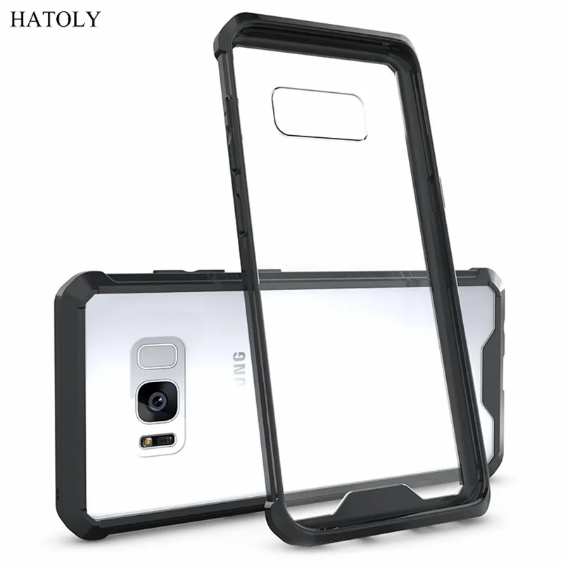 For Cover Samsung Galaxy S8 Case Silicone Transparent Armor Hard for Bag G9500 &lt |