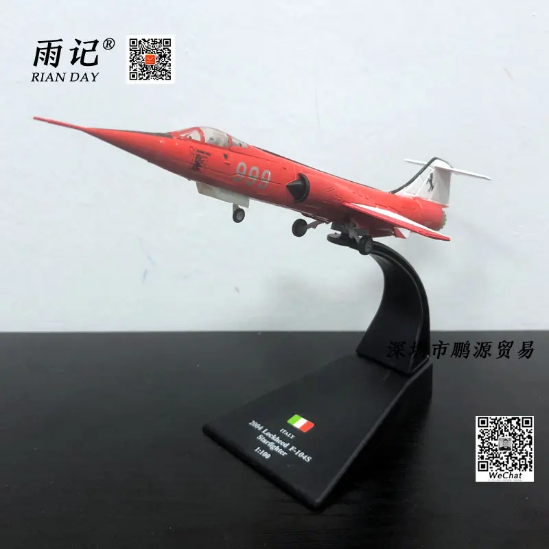 Амер 1/100 весы Италия 2004 Lockheed F-104S Звездные войны истребитель литье металла военный