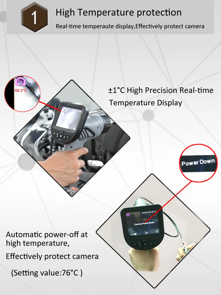 8,5 мм 5,5 мм Высокочувствительный бороскоп Professional Digital waterproof 6 светодио дный лампа промышленный автомобиль эндоскоп проверка авто камера