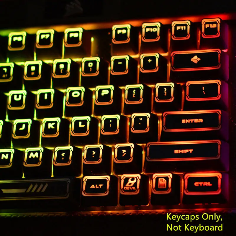 104 клавиш лазерная подсветка ключ крышка s для Corsair K70 K65 RGB K95 Strafe Механическая