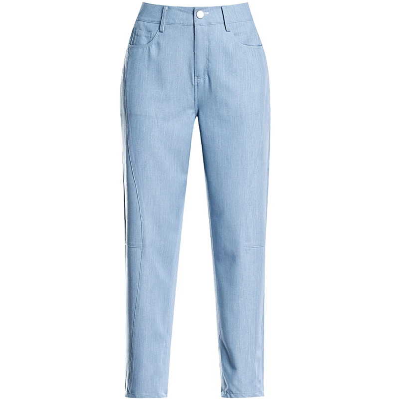 Женские свободные брюки до щиколотки повседневные однотонные брюки-шаровары с