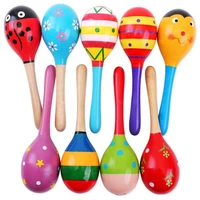 colorful wooden toys baby child musical instrument rattle shaker party toy a gift for children