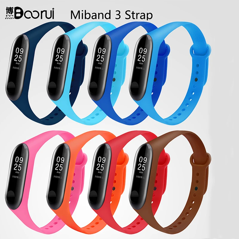Ремешок BOORUI для Mi band 3 сменный силиконовый браслет Xiaomi Band умный Браслет |