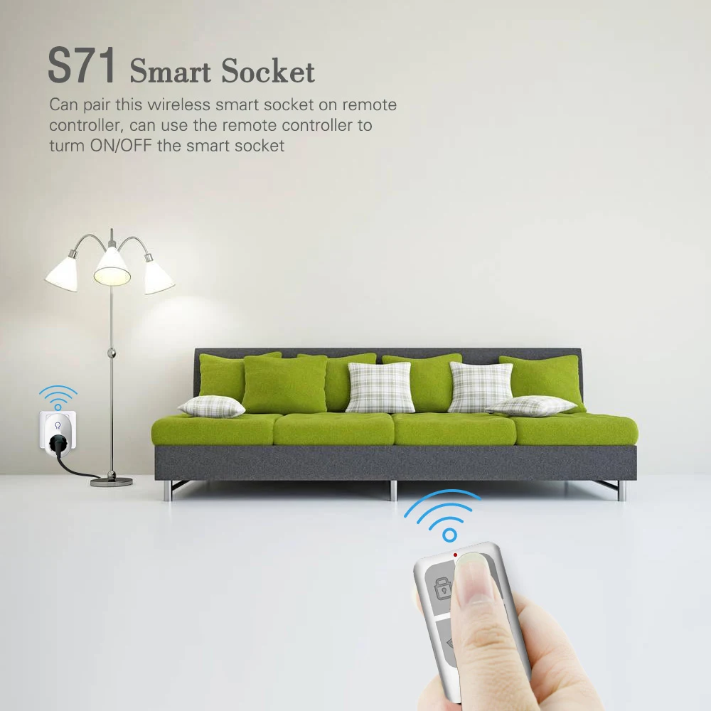 Беспроводной пульт дистанционного управления Fuers Smart Power Socket Plug 433MHz EU US UK AU Для
