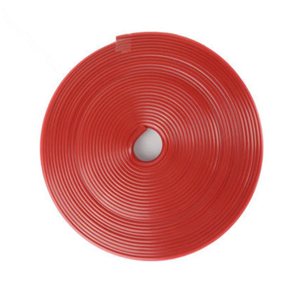 Автомобильная 8 м Резиновая полоса индивидуальный цвет защита колеса украшение с