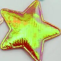 red 100 шт./лот, цветная фетровая аппликация со звездами, с мягкими металлическими вставками, ткань пентаграмма, атласная нашивка для детской одежды, головной убор - Цвет: red